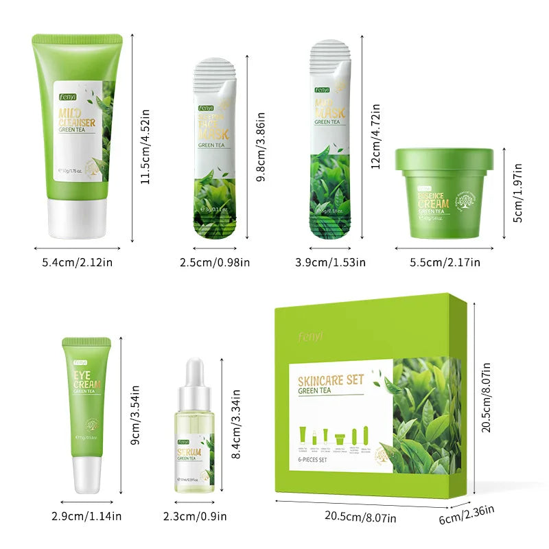 Green tea skin care products sets