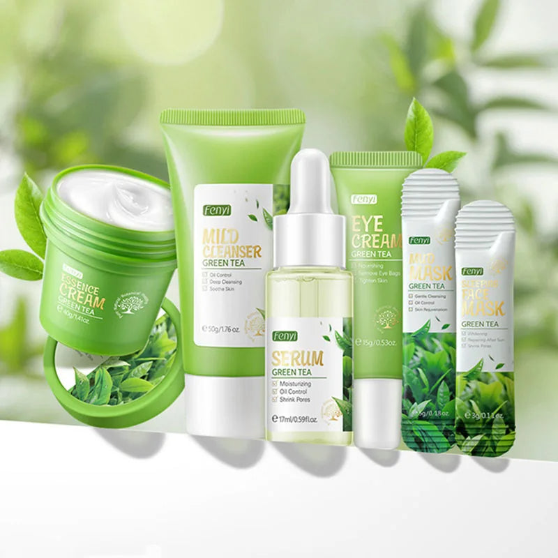 Green tea skin care products sets